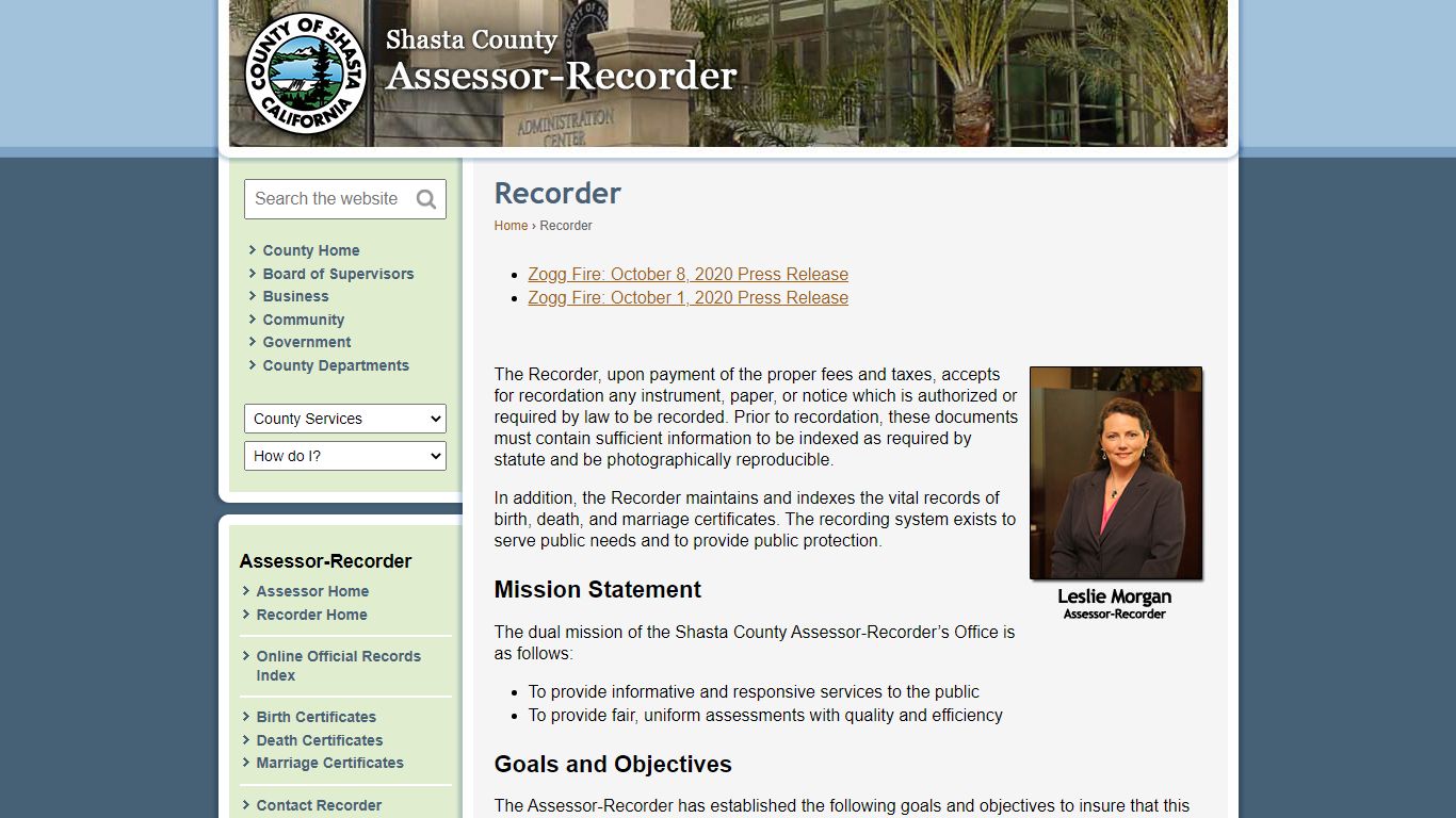 Shasta County Recorder